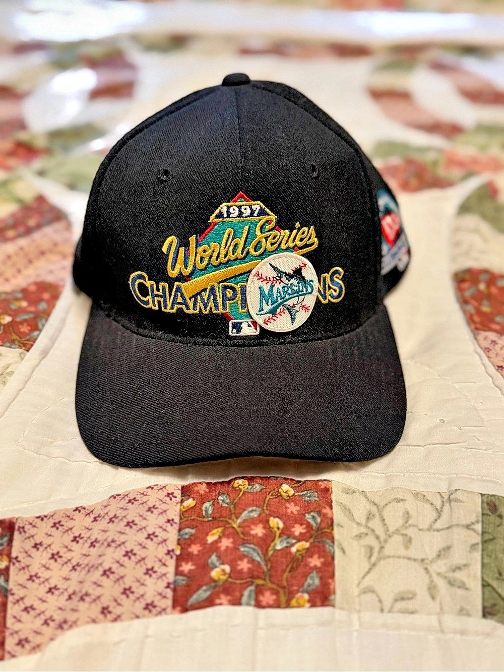 Vintage Florida Marlins 1997 World Series Champions Snapback Hat Clubhouse Wool